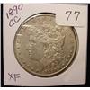 Image 1 : 1890-CC Morgan Silver Dollar  XF