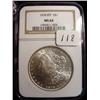 Image 1 : 1878 Morgan Silver Dollar  (8 Tail Feat