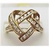 Image 1 : .75ctw diamond heart shaped ring in 14k