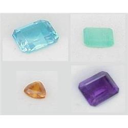 Loose colored stones Topaz, Emerald, Am