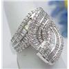 Image 1 : Diamond ring 2.30Ctw round and baguette