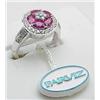 Image 1 : 18kt white gold ruby and diamond ring. 