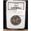 Image 1 : 1962-D Franklin Half Dollar NGC MS65