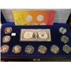Image 1 : Eisenhower Dollar Collection 10 silver 