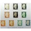 Image 1 : Set of (8) U.S. Stamp Trial Color Proof