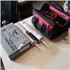 Image 1 : JOBMATE BAG W/ SOCKETS, JUMPER CABLES, DRAIN CLEANER, AND TRIPOLYMER ROOD SEALANT