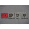 Image 1 : 1945 CANADIAN COINS SILVER 50c 25c PLUS VICTORY NICKEL .800 SILVER