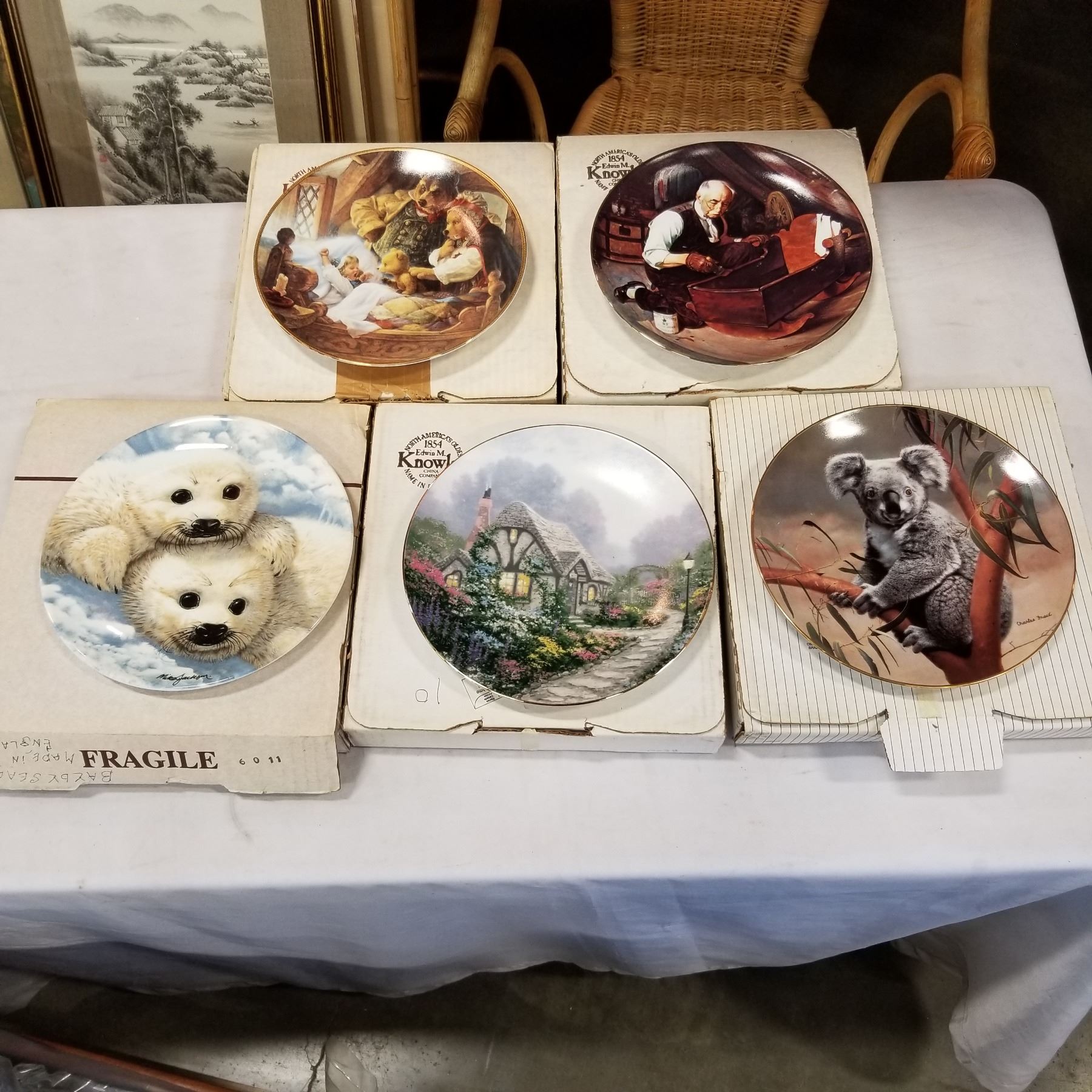 5 BRADFORD EXCHANGE COLLECTOR PLATES Big Valley Auction 5-bradford-exchange-collector-plates-big-valley-auction