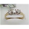 Image 1 : Ring with three diamonds .39Ctw 14kt ye