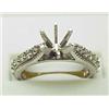 Image 1 : Diamond semi mount .69Ctw 14kt white go