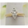 Image 1 : Marquise diamond ring .50Ct SI 2 H 14kt