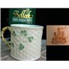 Image 1 : Belleek Shamrock Name Mug First Gold or