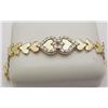 Image 1 : Bracelet heart link with .25Ctw diamond