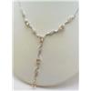 Image 1 : Sterling silver necklace with cubic zir