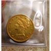 Image 1 : 1880 $10.00 Liberty VF gold coin