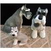 Image 1 : Schnauzer dogs, three various sizes tal