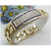 Image 1 : Man's bracelet heavy link with center b