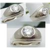 Image 1 : Man's ring diamond solitaire approx 2.1