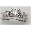 Image 1 : Lady's diamond ring - round center ston