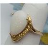 Image 1 : Lady's ring with pear shaped opal 14x9m
