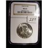 Image 1 : 1962-D Franklin Half Dollar NGC MS65