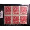 Image 1 : Scott # 184 Canadian 3 Cent Block of 6 