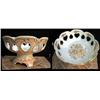 Image 1 : Pierced porcelain fruit bowl, unsigned 