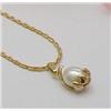 Image 1 : Pendant -Freshwater pearl encrusted in 