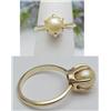 Image 1 : Vintage ring with 8mm pearl prong set 1