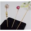 Image 1 : Vintage gold stickpins opal, pearl and 