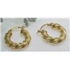 Image 1 : Hoop earrings 18kt yellow gold 2.8gr