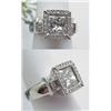 Image 1 : Ladys diamond ring with 3Ct princess c
