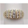 Image 1 : Ladys diamond ring 1Ctw round and bagu
