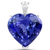 35.27 ctw Tanzanite & Diamond Pendant 18K White Gold - REF-2455N8A