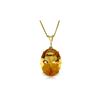 Image 1 : Genuine 6 ctw Citrine Necklace 14KT Yellow Gold - REF-34P3H