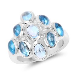 2.25 ctw Genuine Amethyst .925 Sterling Silver Ring