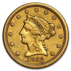 1852-O $2.50 Liberty Gold Quarter Eagle XF