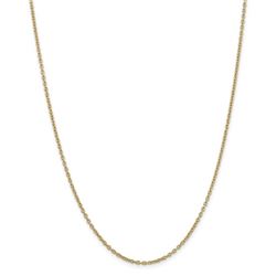 14k Gold 2 mm Cable Chain Necklace - 16 in.