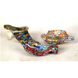 THREE MILLEFIORI TABLE ACCESSORIES
