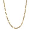 Image 1 : 14k Yellow Gold 5.25 mm Flat Figaro Chain - 26 in.