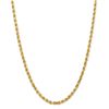 Image 1 : 14k Yellow Gold 4.5 mm Diamond Cut Rope Chain - 28 in.