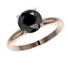Image 2 : 0.85 ctw VS/SI Diamond Solitaire 2pc Set 14K White & Rose Gold
