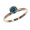 Image 2 : 1.10 ctw VS/SI Diamond Solitaire 2pc Set 14K White & Yellow Gold