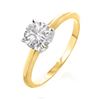 Image 1 : 1.51 ctw VS/SI Cushion Diamond 2pc Set Halo 14K Yellow Gold
