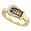 Image 1 : 10kt White Gold Round Diamond Square Cluster Ring 1/4 Cttw