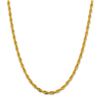 Image 1 : 10k Yellow Gold 4.75 mm Semi-Solid Rope Chain - 16 in.