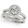 Image 1 : 2.75 ctw VS/SI Diamond 2pc Set Wedding 14K Rose Gold