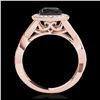 Image 2 : 1.11 ctw Intense Fancy Yellow Diamond Art Deco Necklace 18K Rose Gold
