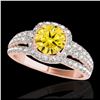 Image 1 : 2.59 ctw Fancy Black Diamond Solitaire Ring 10K Yellow Gold
