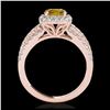 Image 2 : 2.59 ctw Fancy Black Diamond Solitaire Ring 10K Yellow Gold